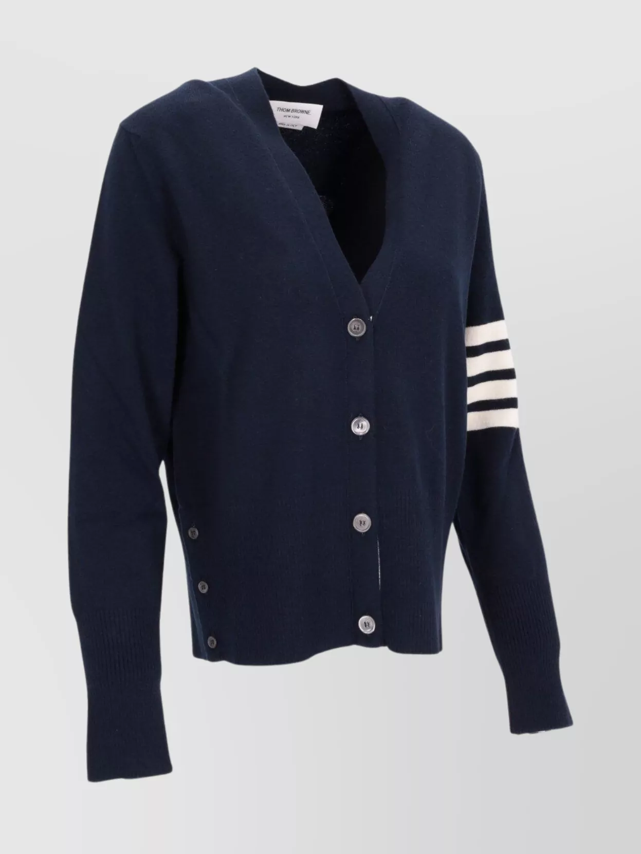 Thom Browne Mr And Mrs Thom Holiday Intarsia V Neck Cardigan