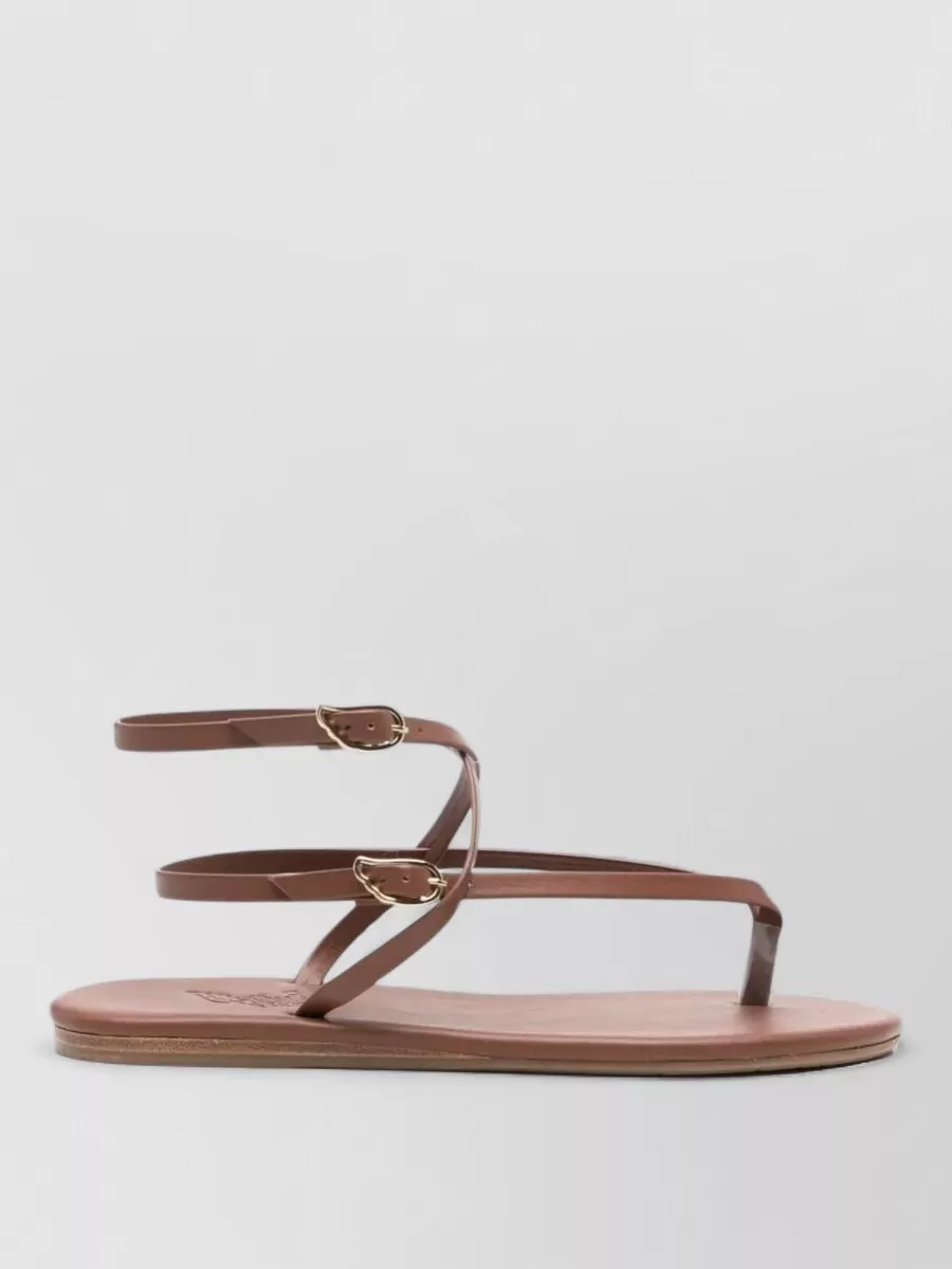 Ancient Greek Sandals Leather Flat Sandals