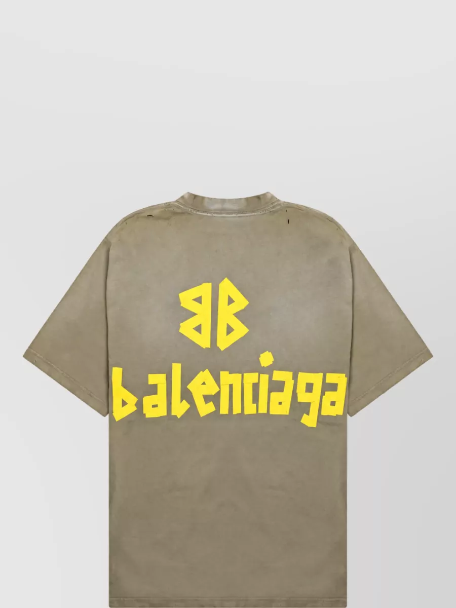 Balenciaga Tape Type Cotton T-Shirt