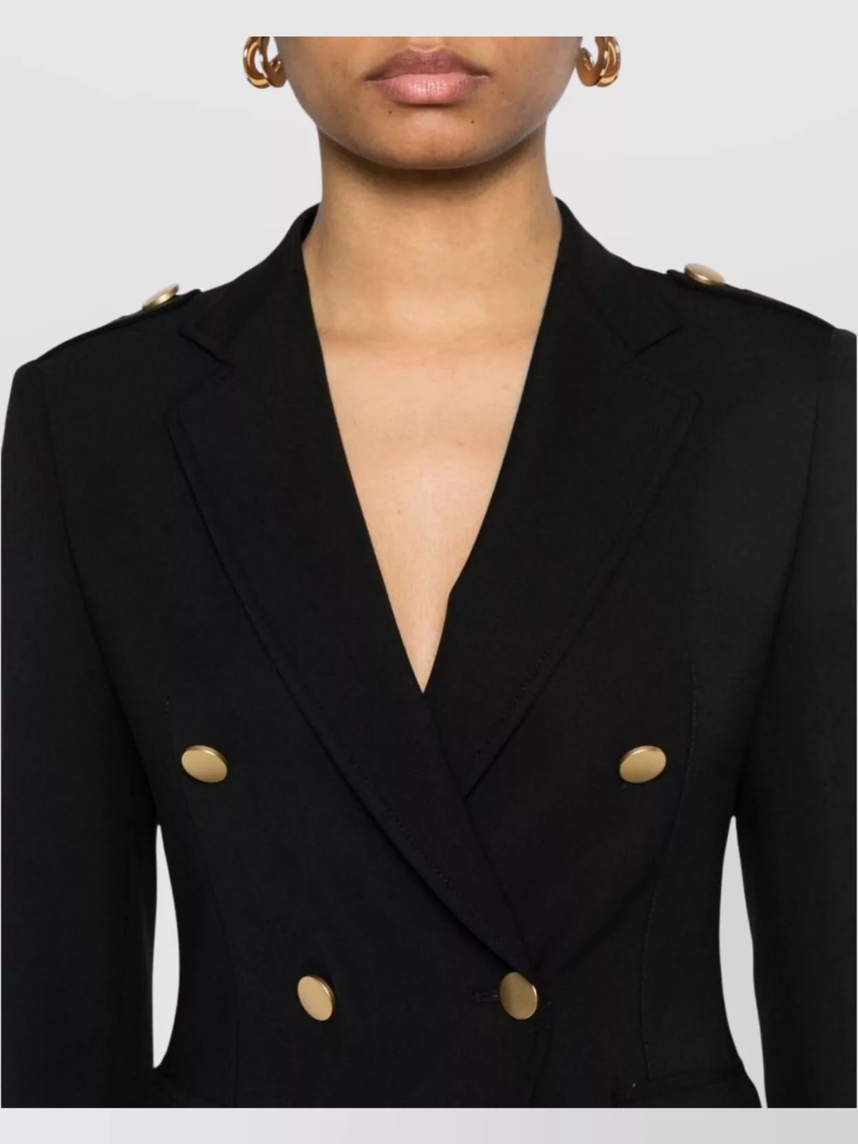 Tagliatore Wool Double-Breasted Jacket Featuring Back Vent