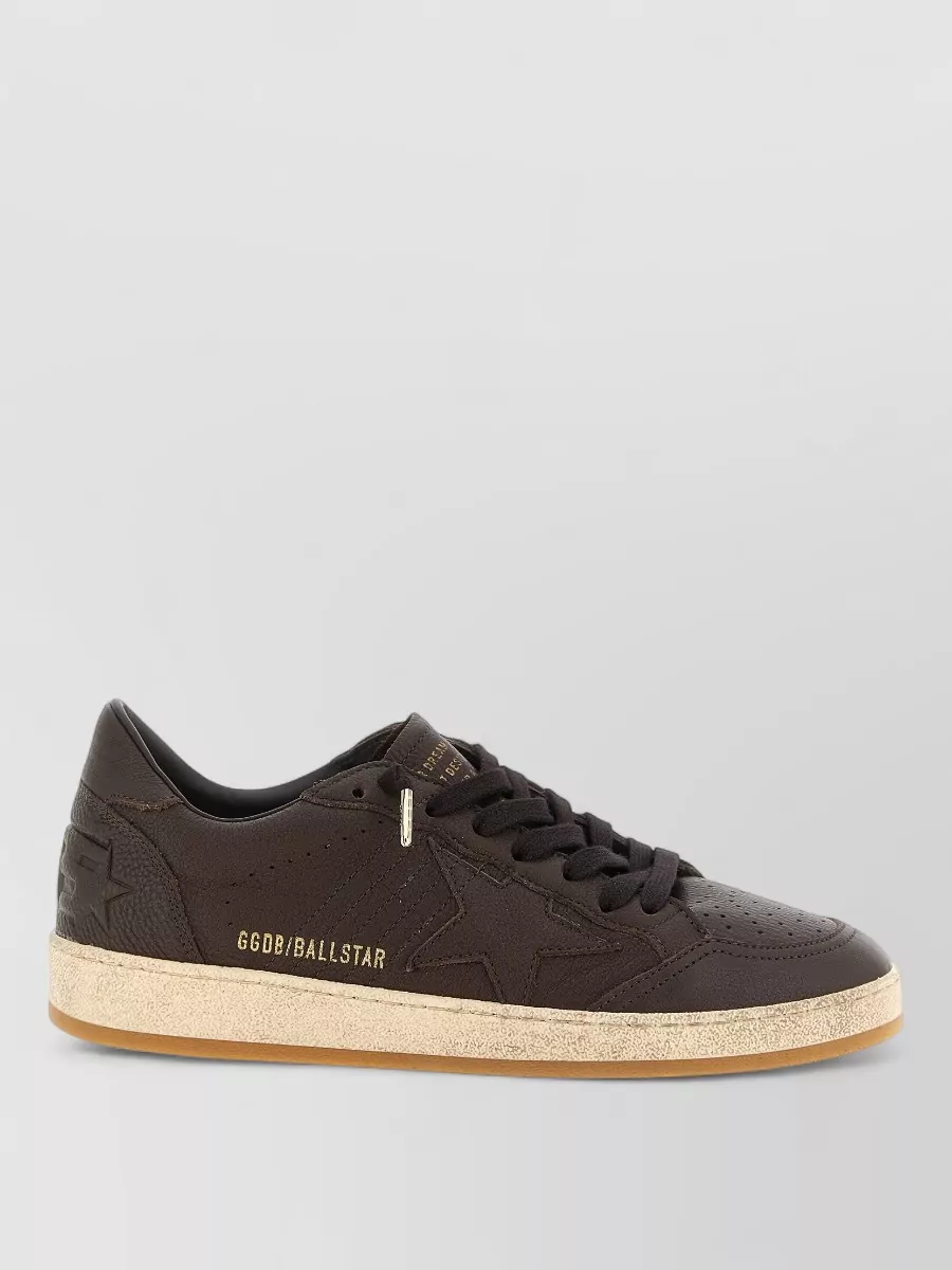 Golden Goose Leather Low-Top Sneakers