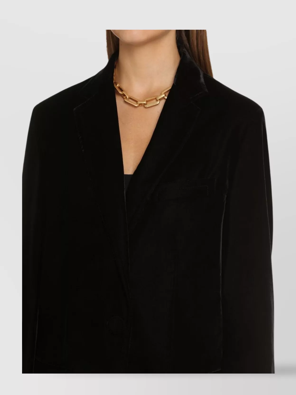 Etro Velvet Blazer Lapel Collar