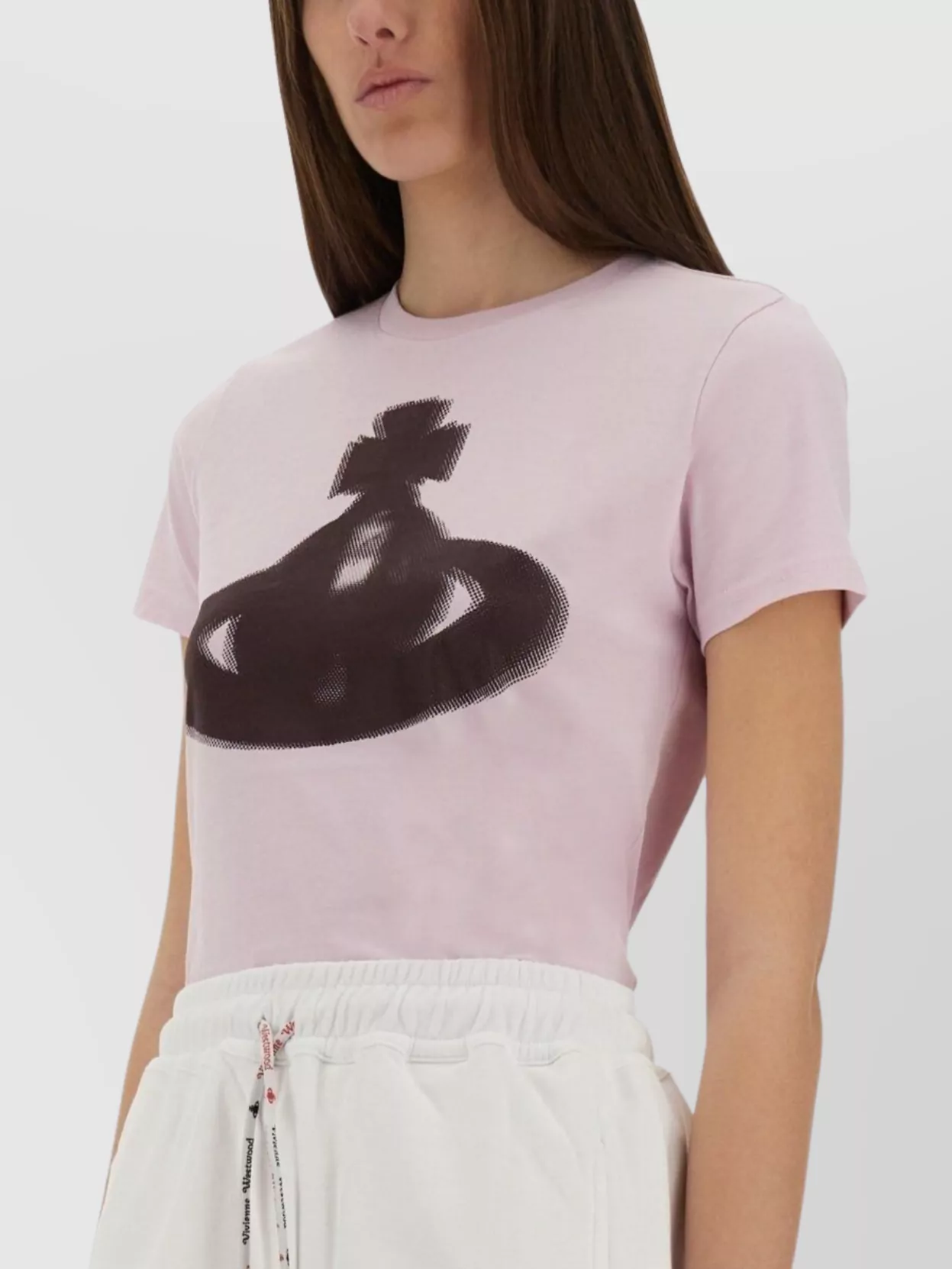 Vivienne Westwood Crew Neck Graphic Print Spray-paint Effect Top