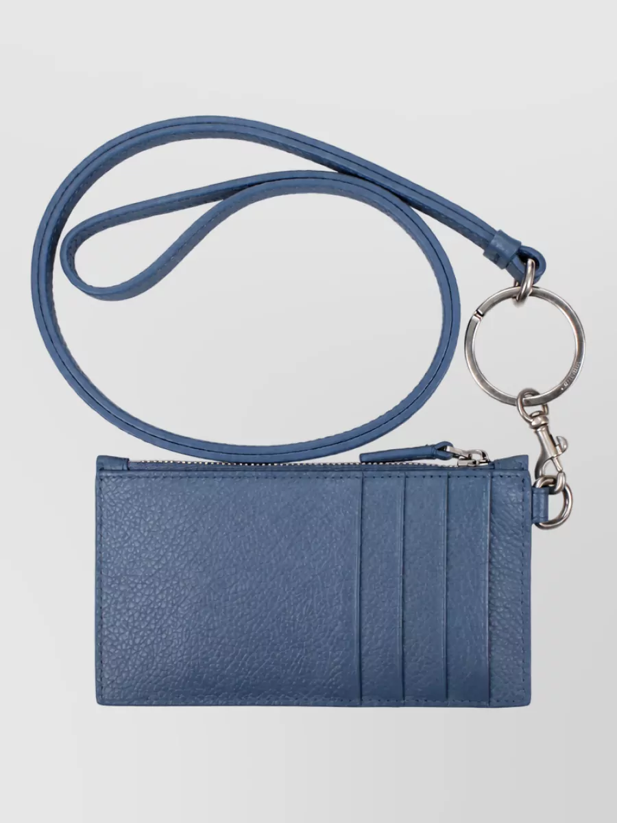 Balenciaga leather keyring
