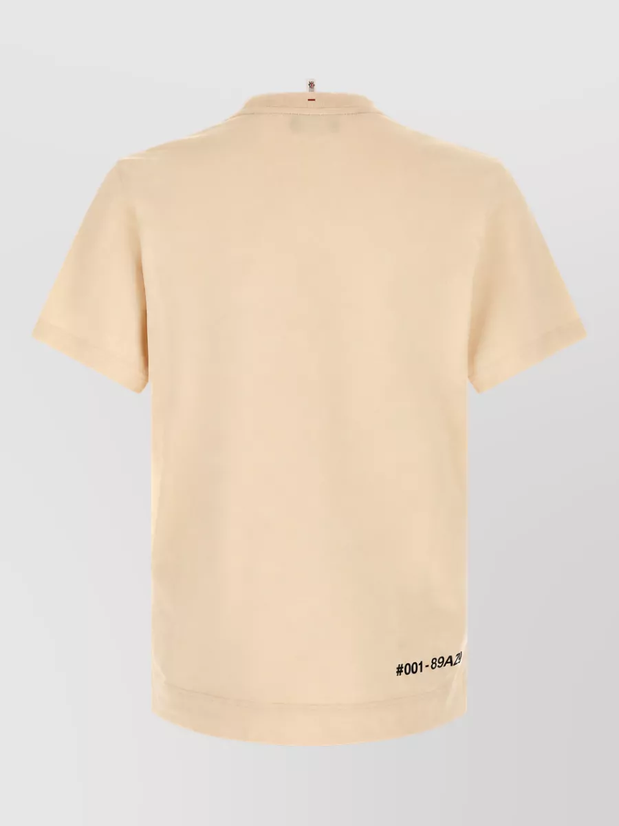Moncler Grenoble Cotton Logo Print Short Sleeve T-Shirt