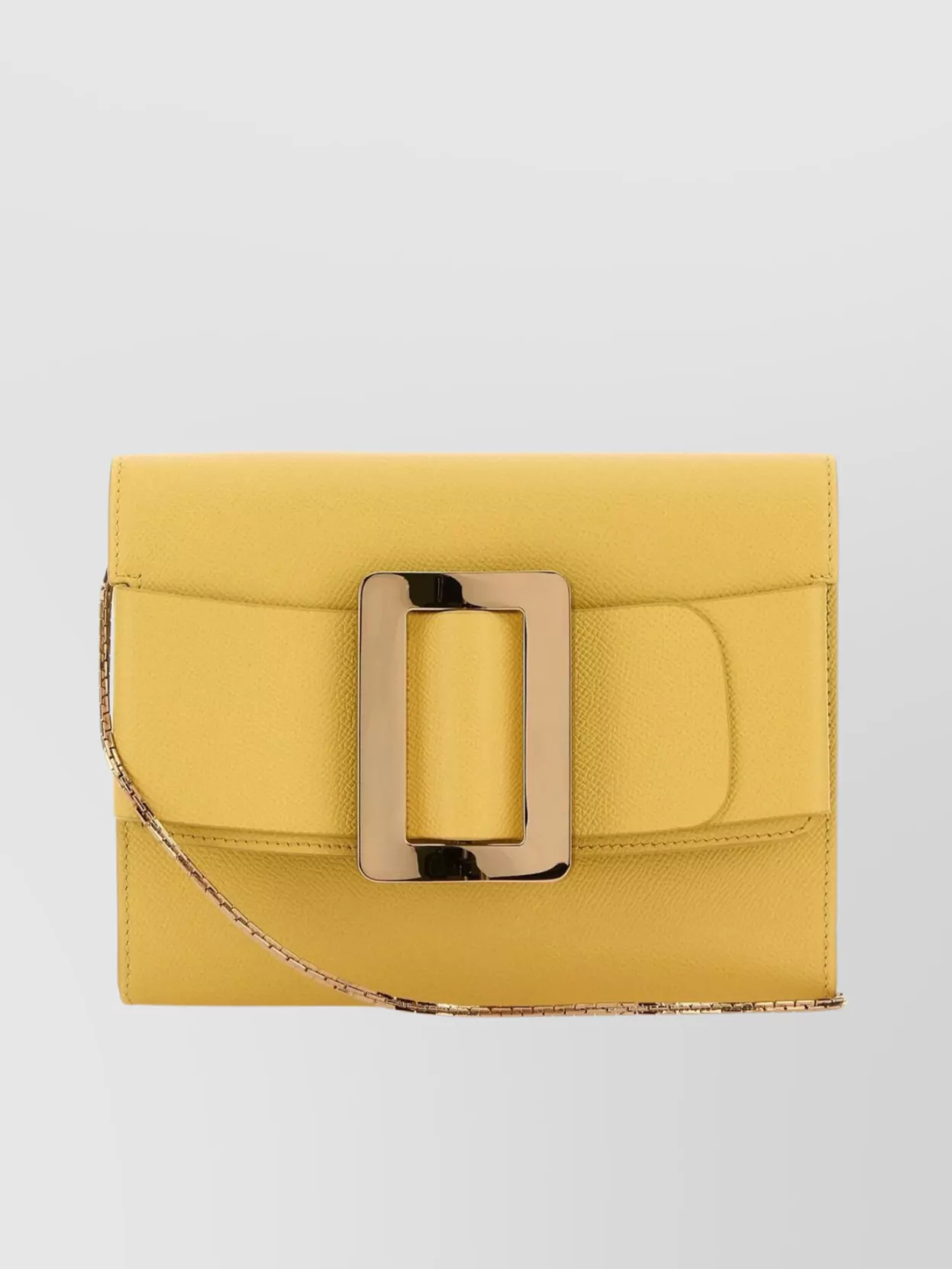 Shop Boyy Leather Clutch With Textured Finish And Detachable Strap