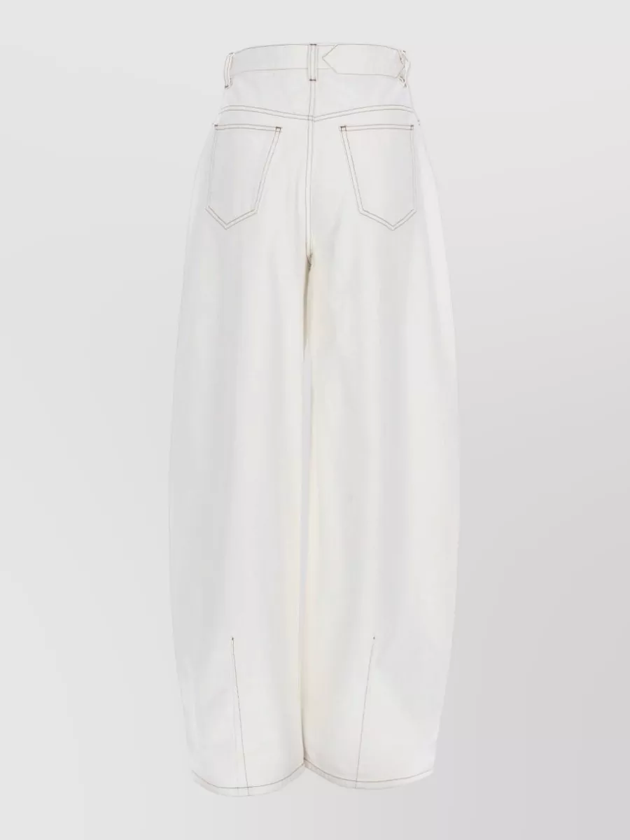 Jacquemus Denim High-Rise Wide-Leg Jeans
