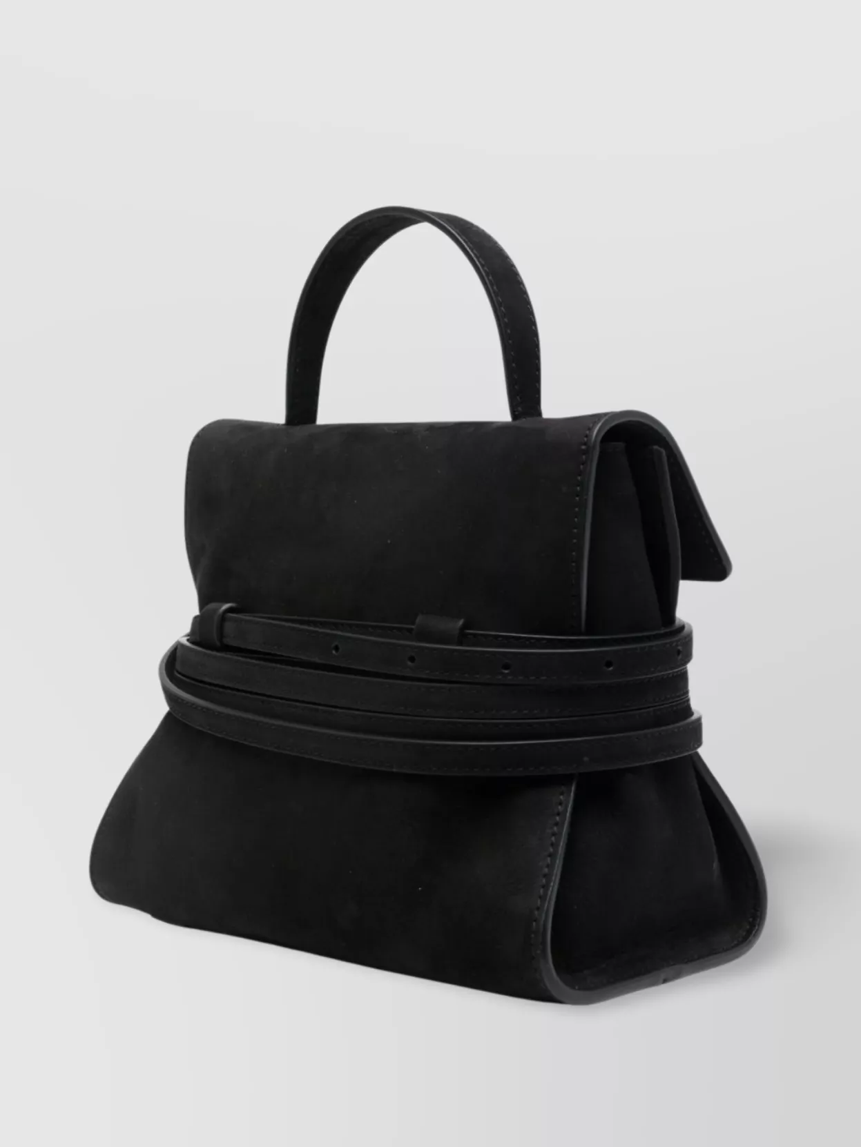 Moschino Top Handle Shoulder Bag With Buckle Detail