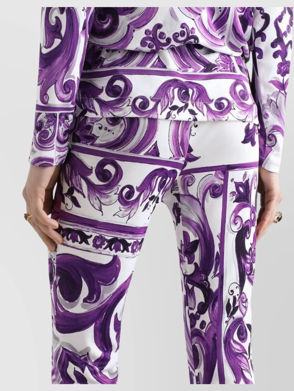 Dolce&Gabbana Maiolica Print Trousers