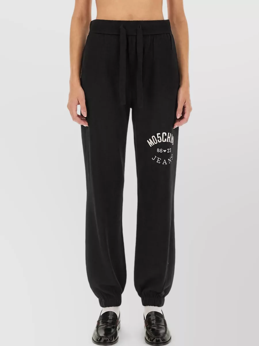 Moschino Wool Logo Jogging Pants