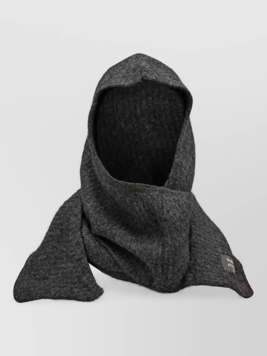 Maison Kitsuné Hooded Scarf With Logo