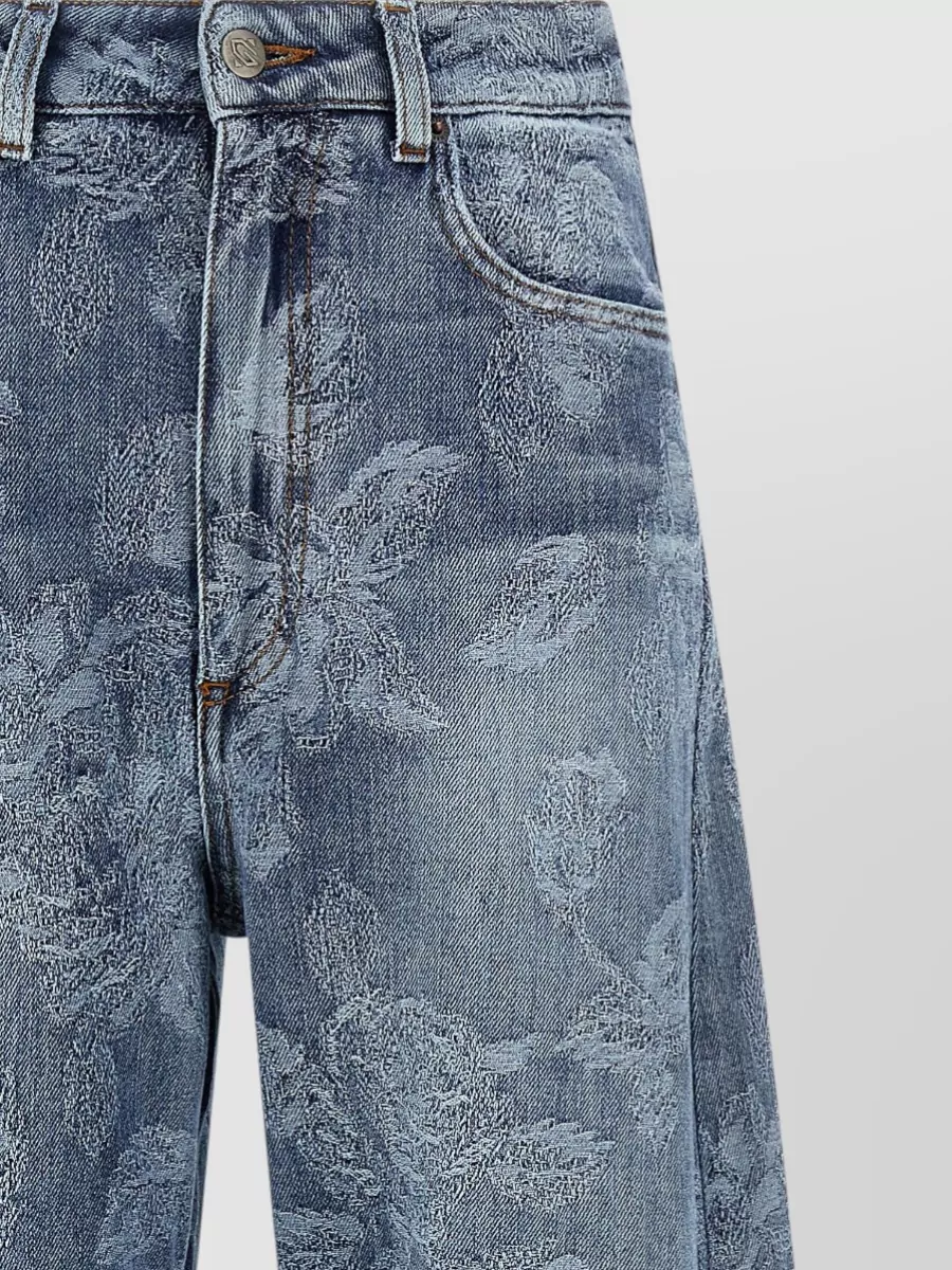 Giuseppe Di Morabito Denim High-Rise Wide-Leg Jeans