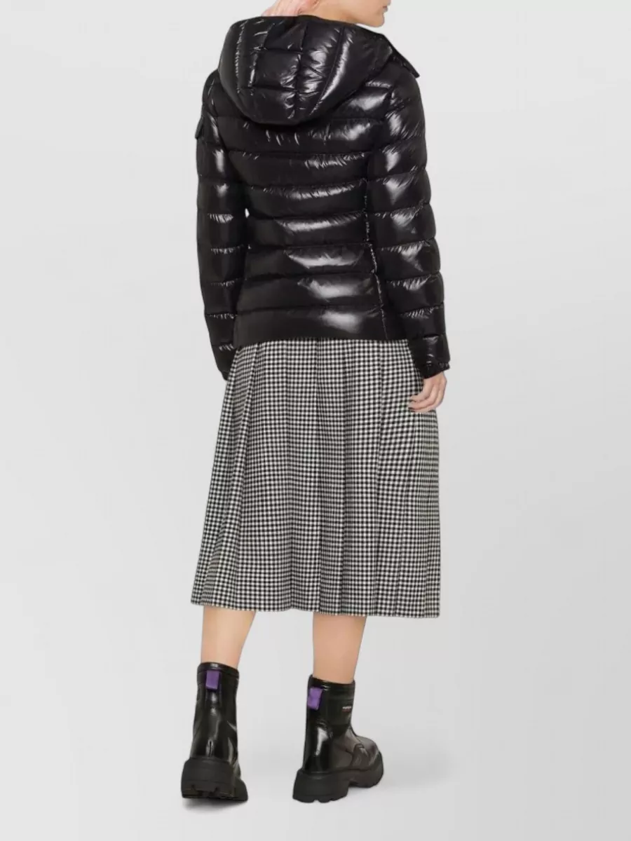 Moncler Down Hooded Quilted Short Jacket