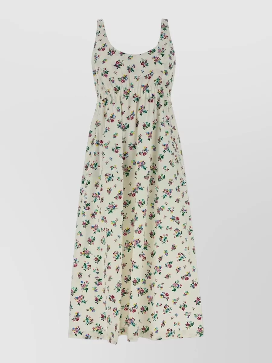 Tory Burch Printed Cotton Midi Dress