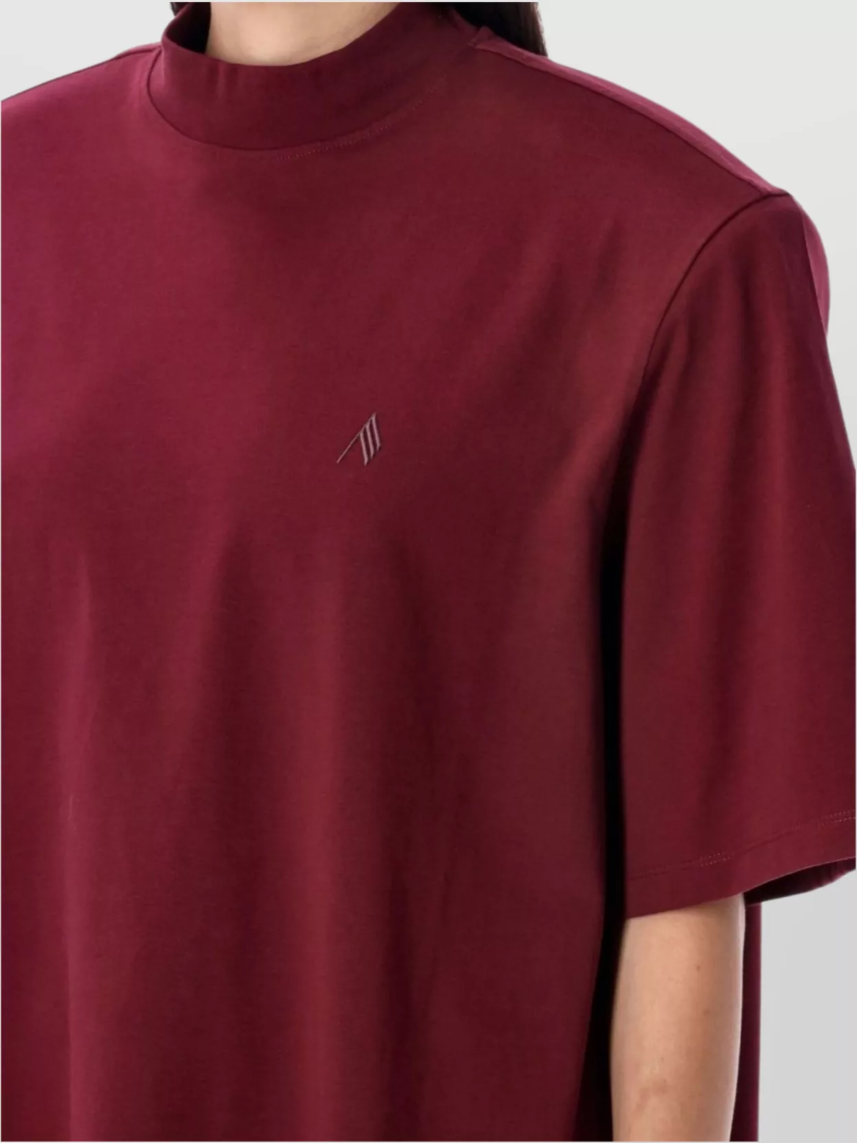 The Attico Modern Mock Neck T-Shirt