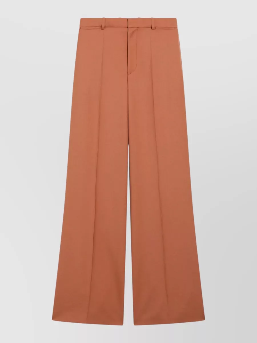 Chloé Cotton high-rise flared suit trousers