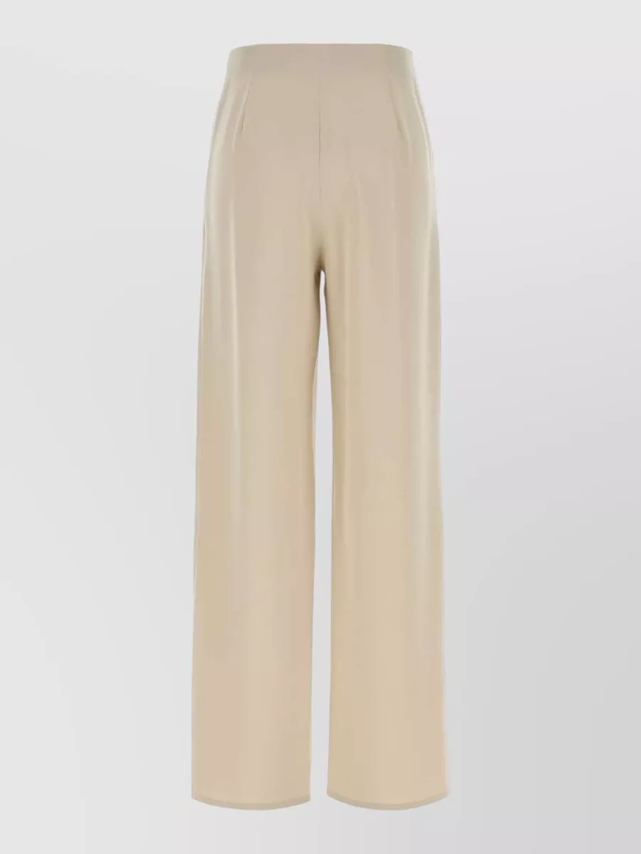 Max Mara Stretch Satin Palude High Waist Palazzo