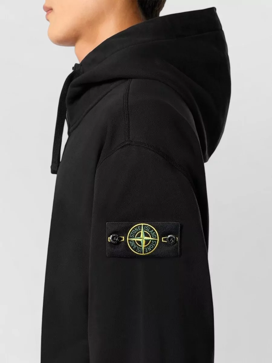 Stone Island Cotton Zip-Up Hoodie