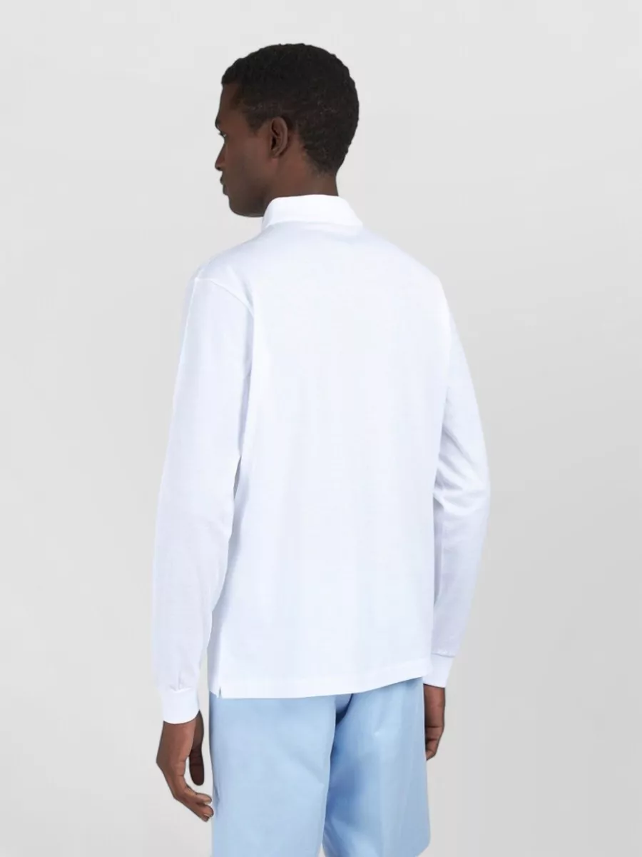 Paul & Shark Long-Sleeve Cotton Polo Shirt