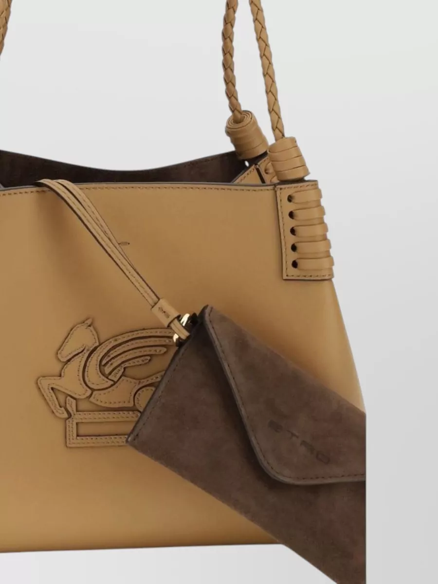Etro Calf Leather Tote Bag