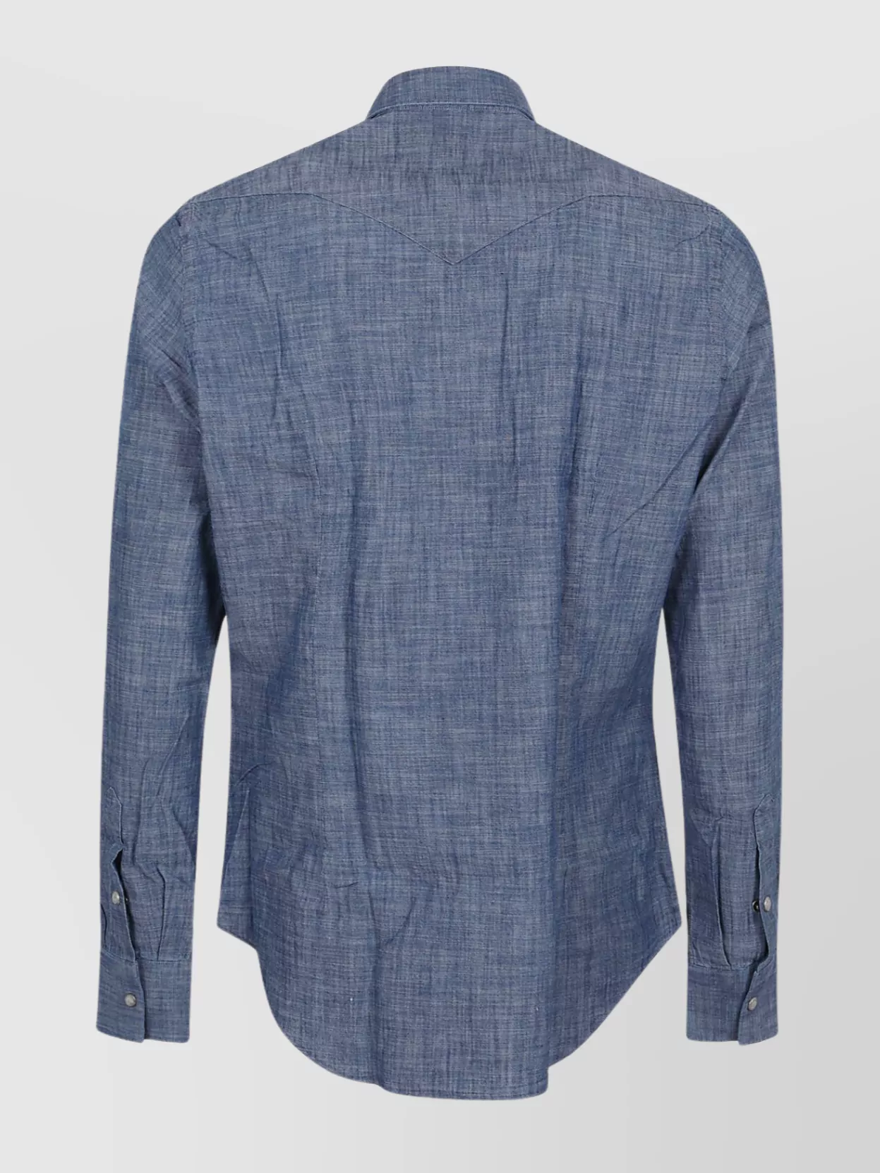 ELEVENTY REGULAR FIT DENIM SHIRTS WITH PATCH POCKETS