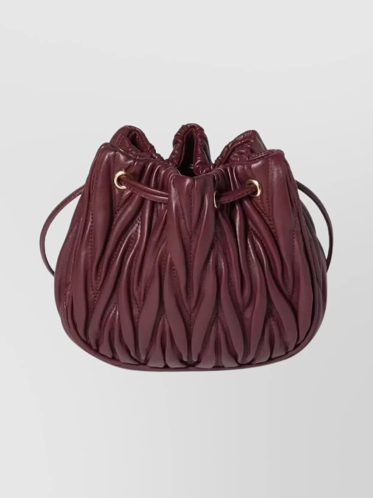 Miu Miu Quilted Nappa Leather Bucket Bag