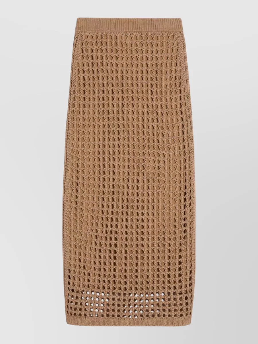 Max Mara cotton maxi straight skirt