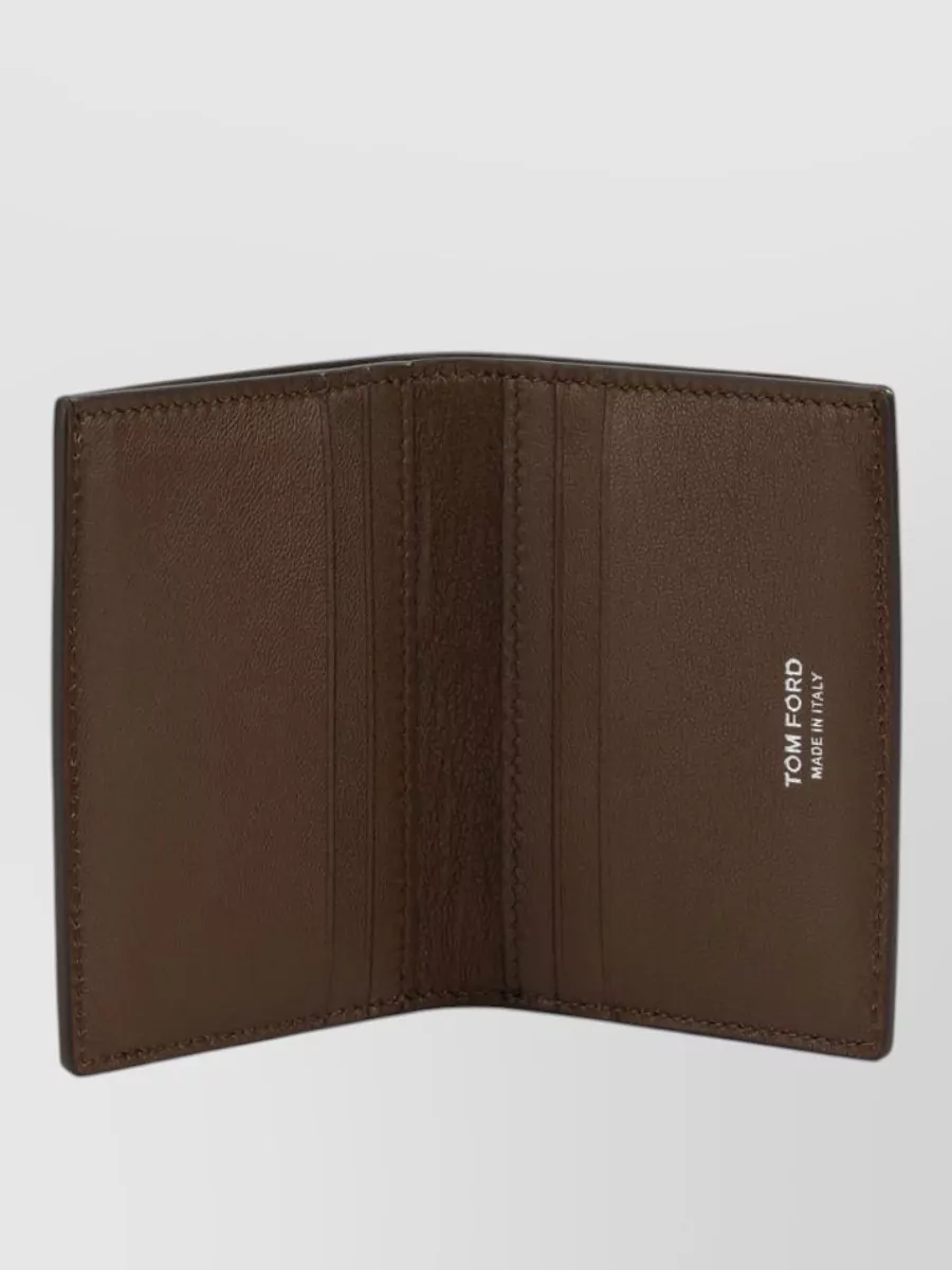 Tom Ford Exotic Line Folding Leather Card Holder