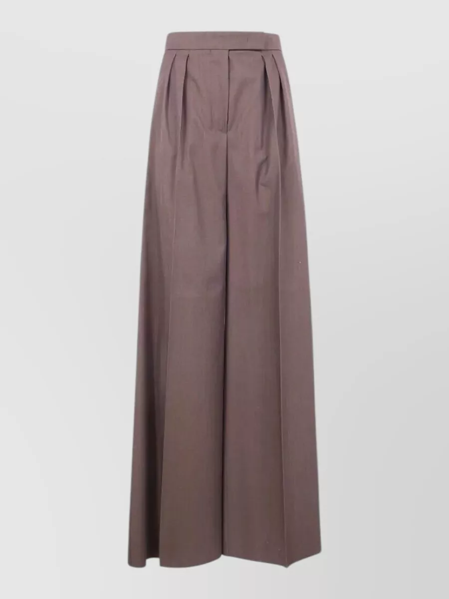 Max Mara Virgin wool wide-leg trousers
