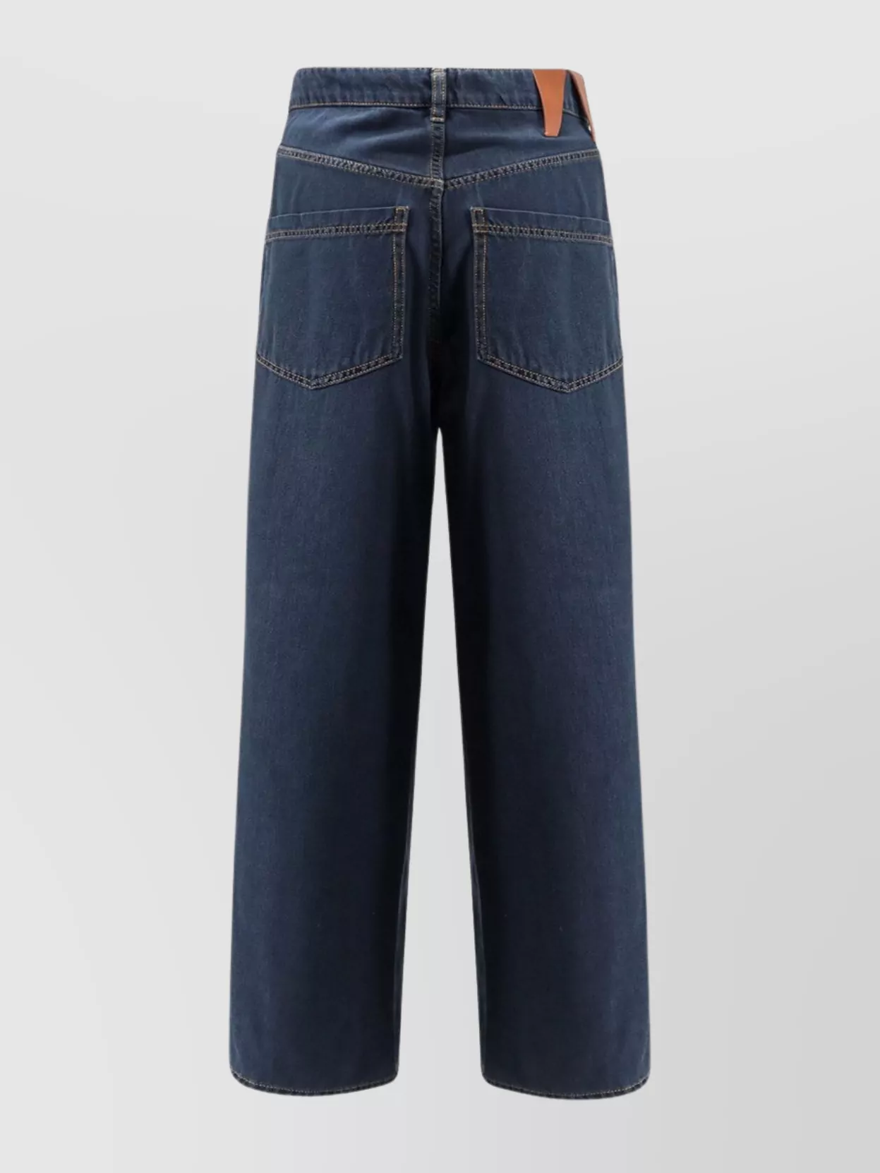 Darkpark Wide Fit Jeans Featuring Contrast Stitching