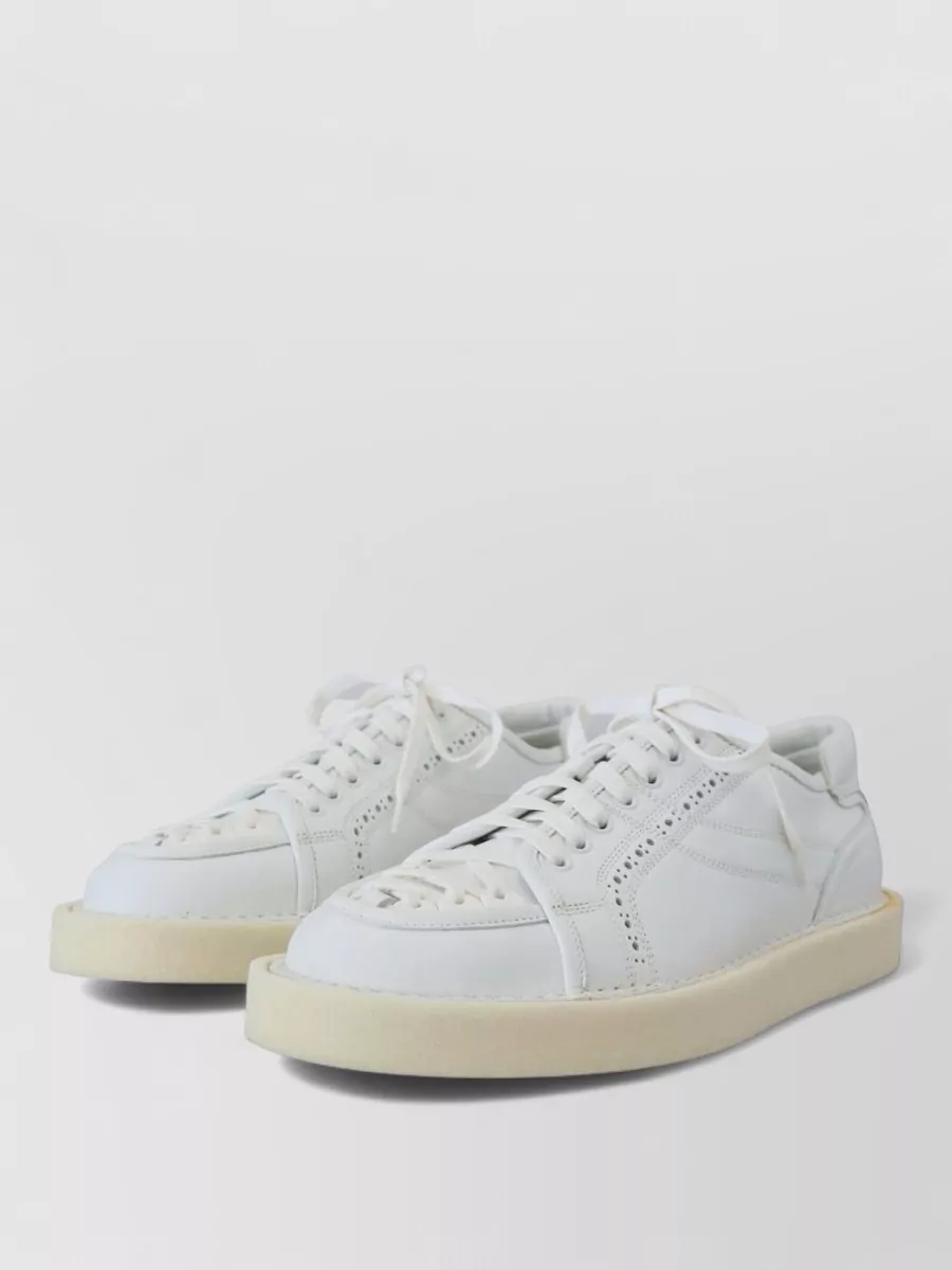 Dolce&Gabbana leather low-top lace-up sneakers