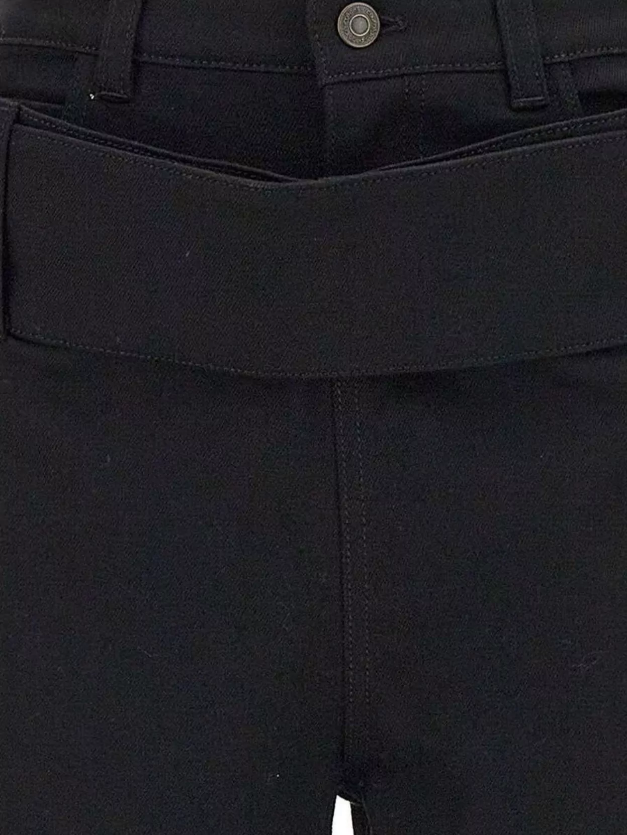 Shop Courrèges Double Belt Denim Trousers In Black