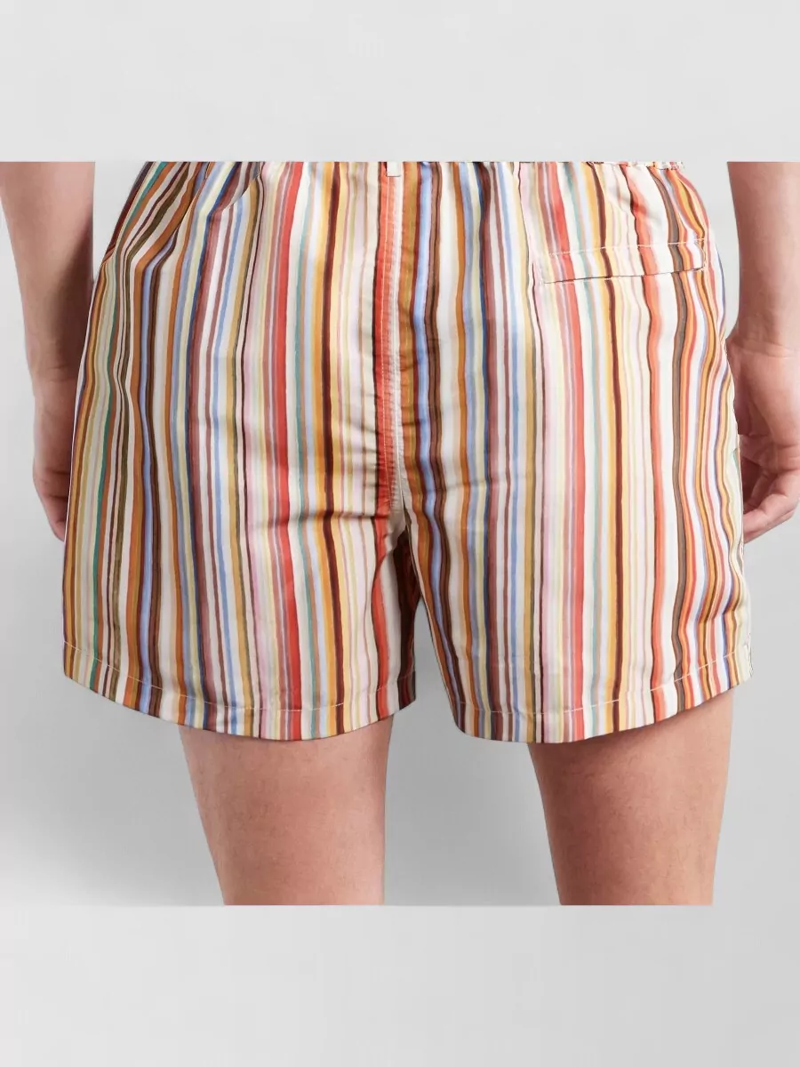 Paul Smith Swim Shorts Striped Design Back Pocket