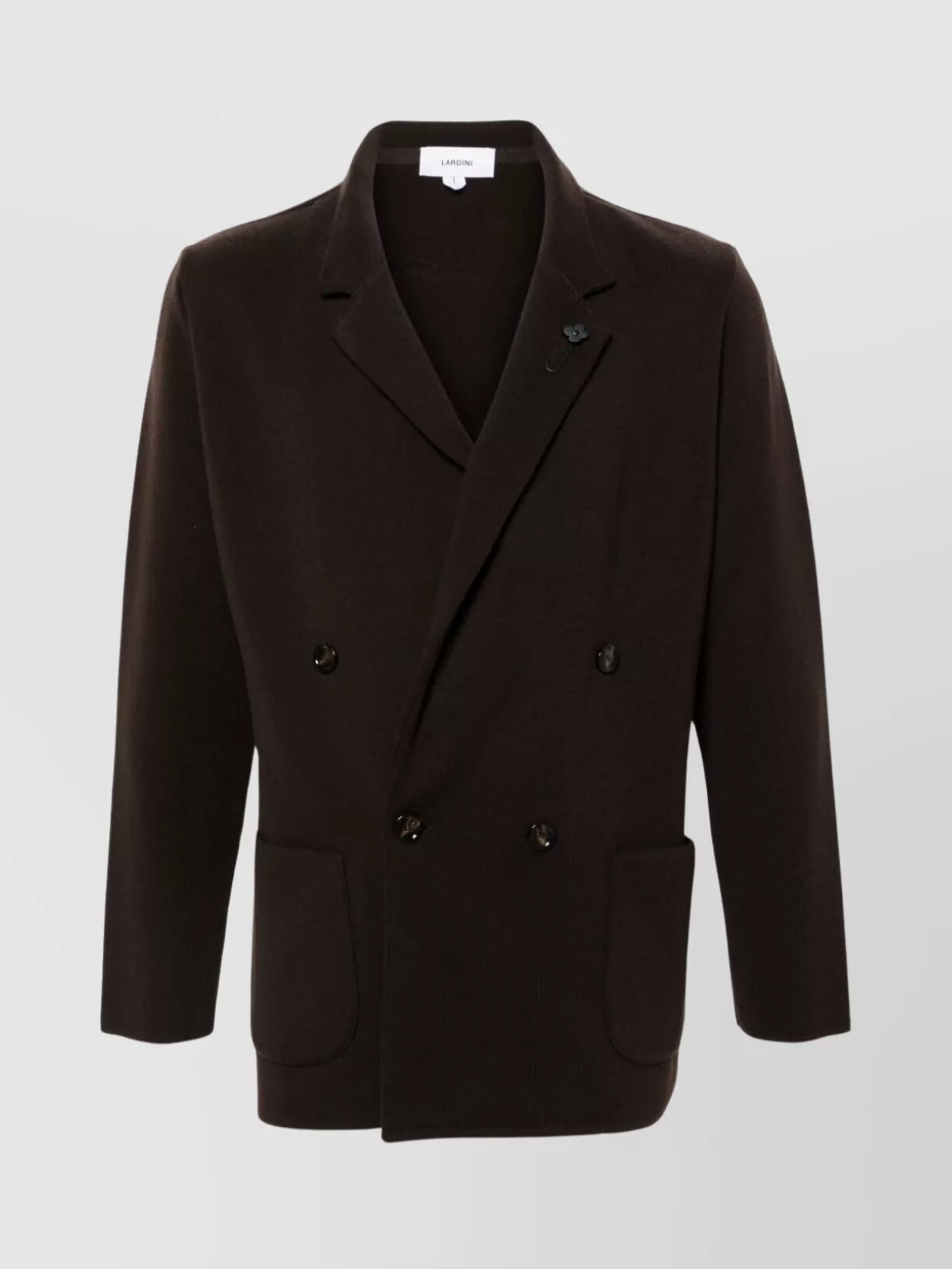 Lardini Knit Jacket Button Detailing