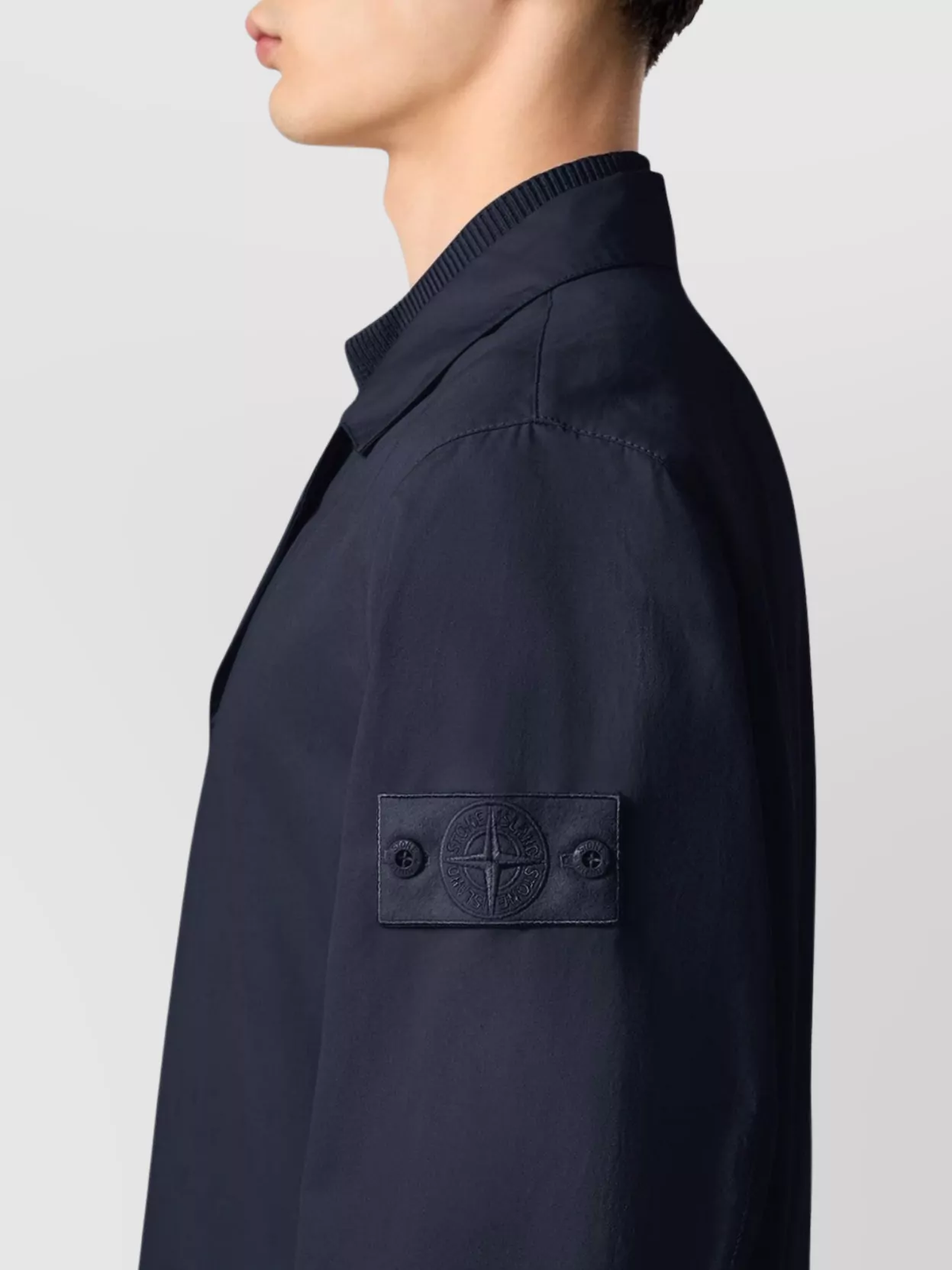 Stone Island Long Sleeve Point Collar Flap Pocket Jacket