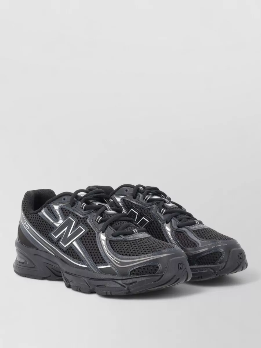New Balance Mesh And Leather Low-Top Sneakers