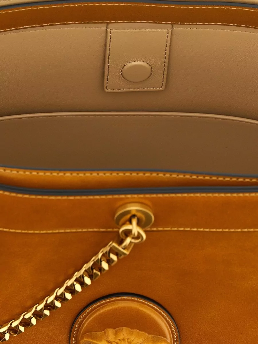 Versace Small Leather Bucket Bag