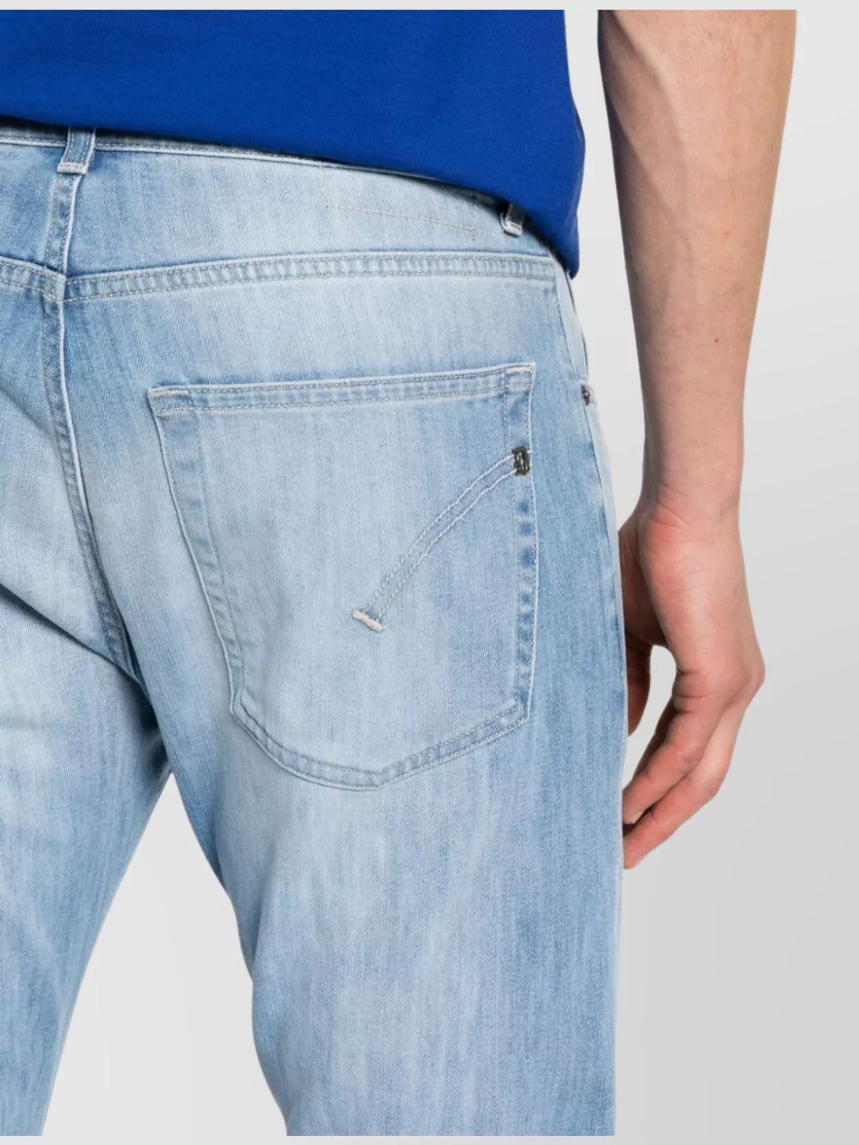Dondup Faded Five-Pocket Jeans With Belt Loops