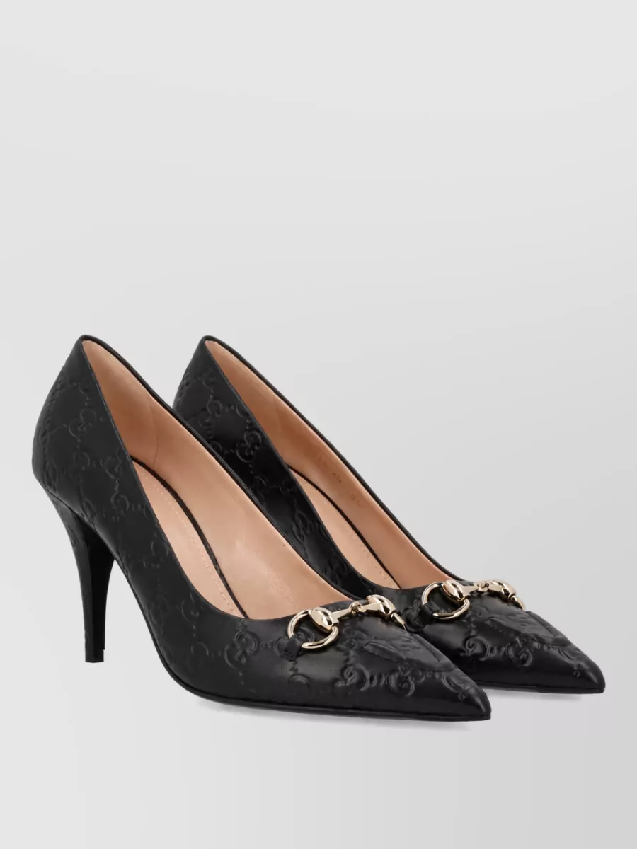 Gucci Pointed Toe Pumps Stiletto Heel Clamp