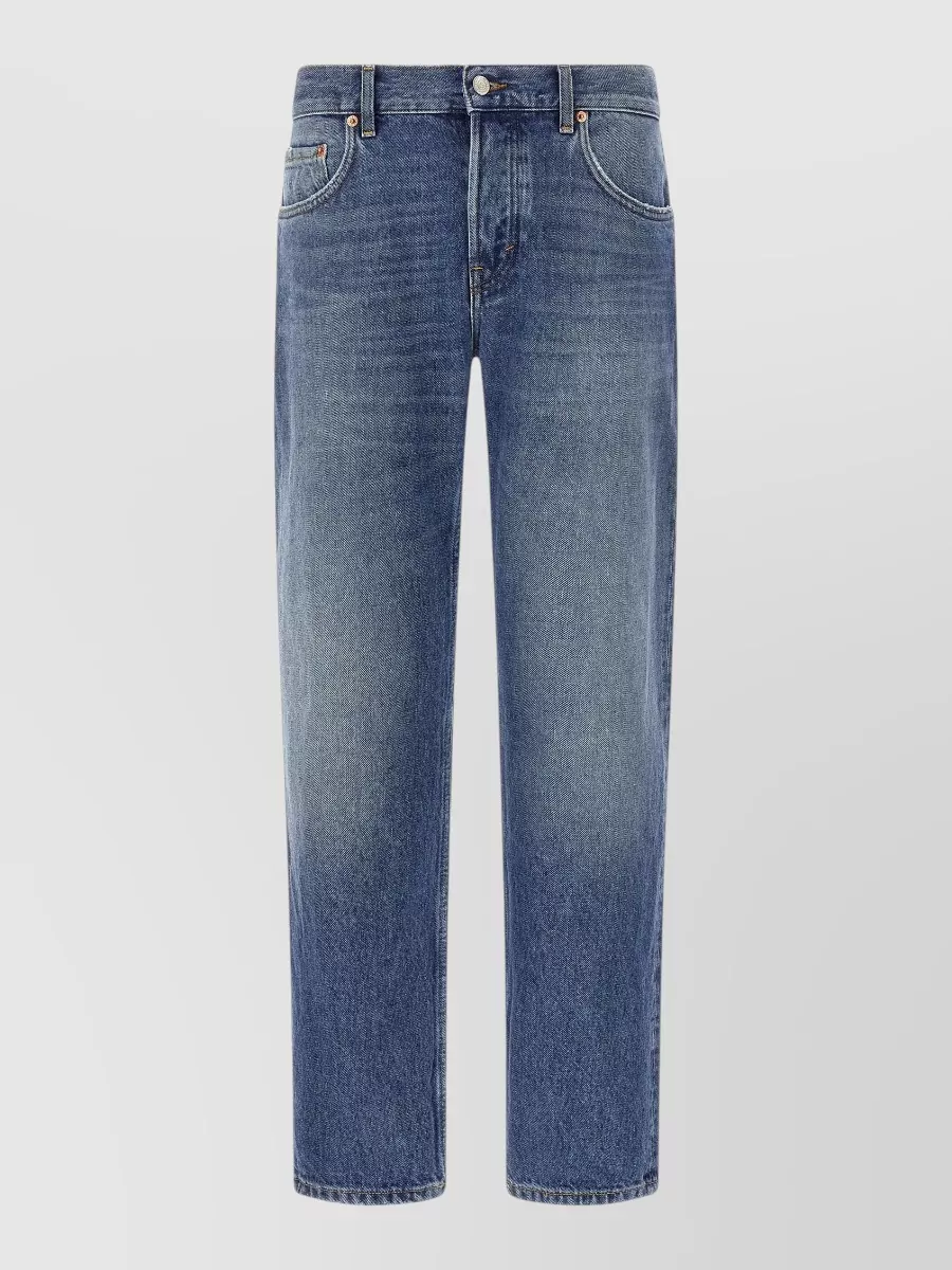 Department 5 denim mid-rise straight-leg jeans