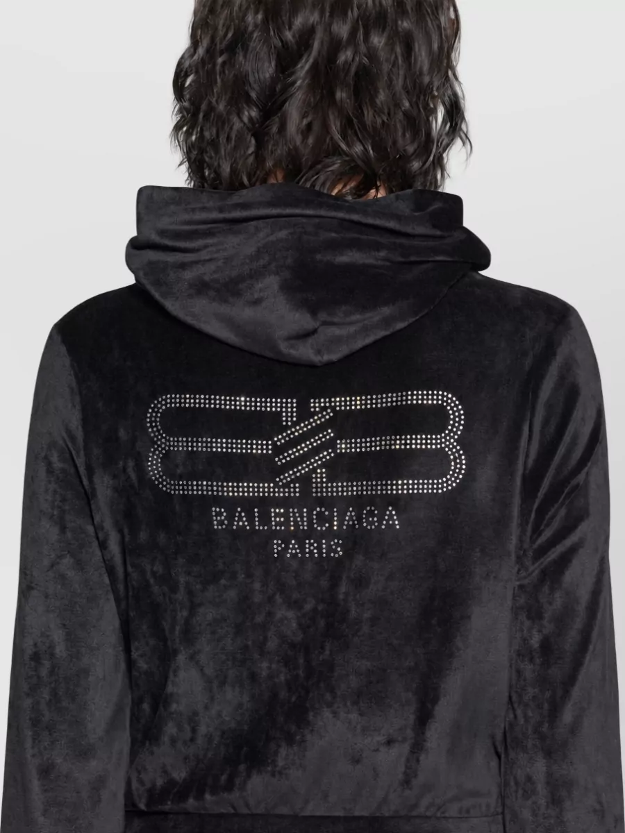 Balenciaga Zippered Knitted Sweatshirt