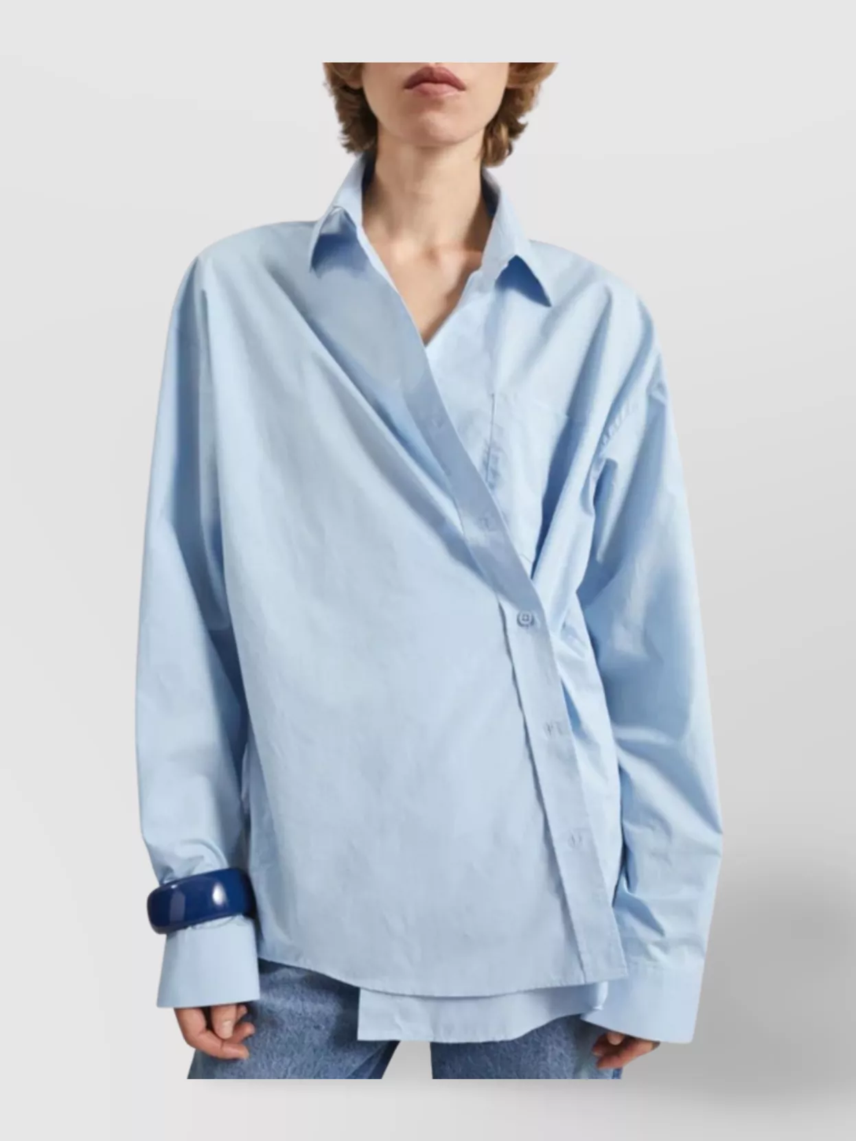 The Frankie Shop Ornella Side Button-Up Shirt Design