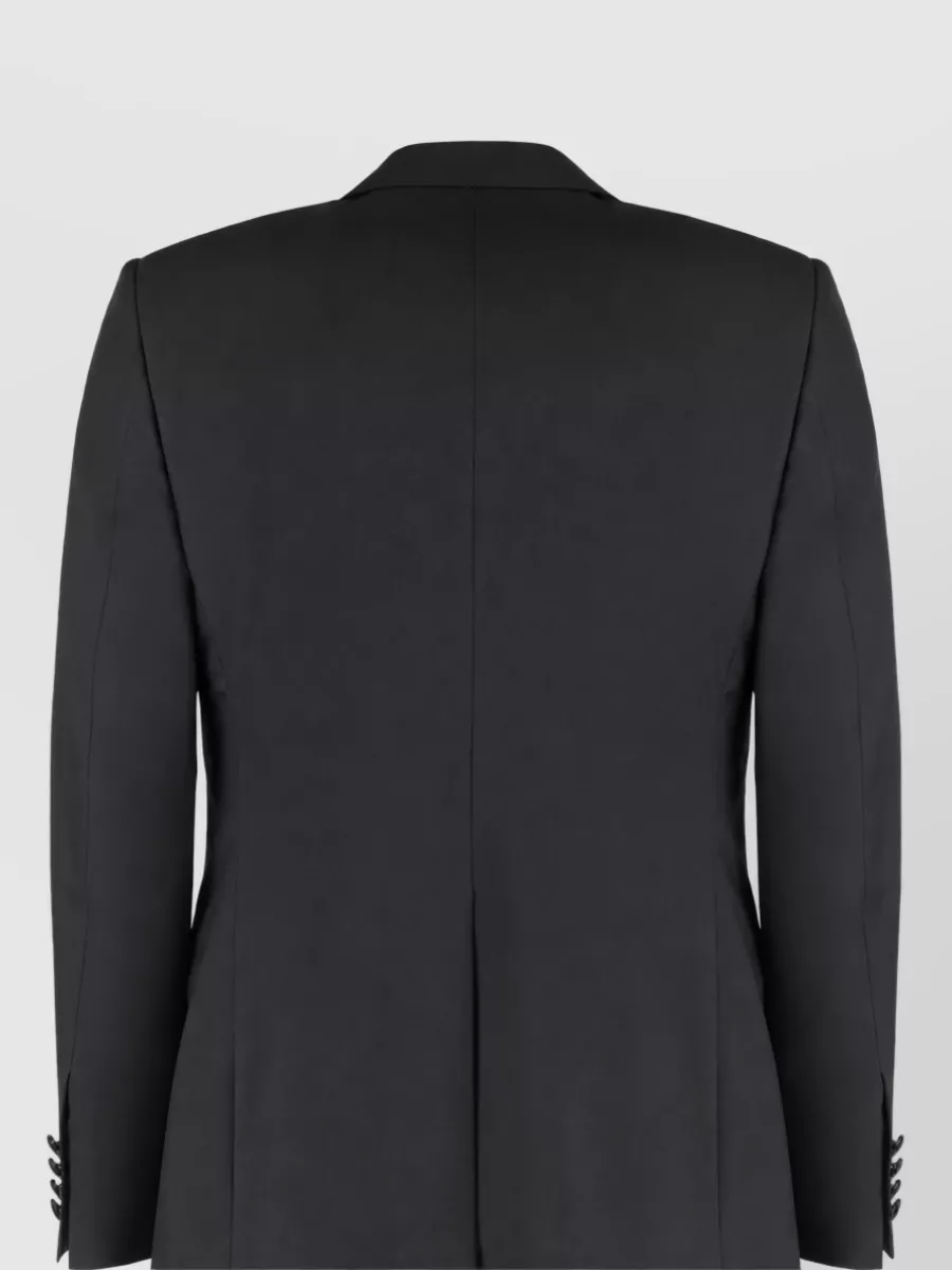 Dolce&Gabbana Wool Silk Single Breasted Coat