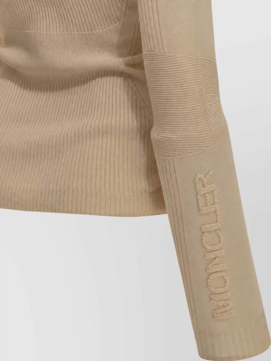 Moncler Grenoble Virgin Wool Logo Turtleneck Sweater
