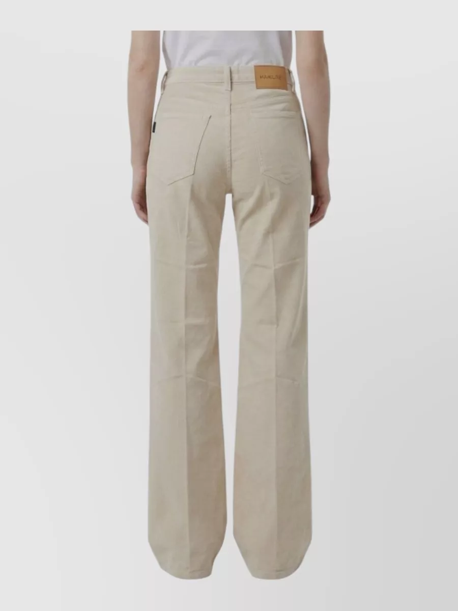 Haikure Cotton Corduroy High-Rise Wide-Leg Jeans