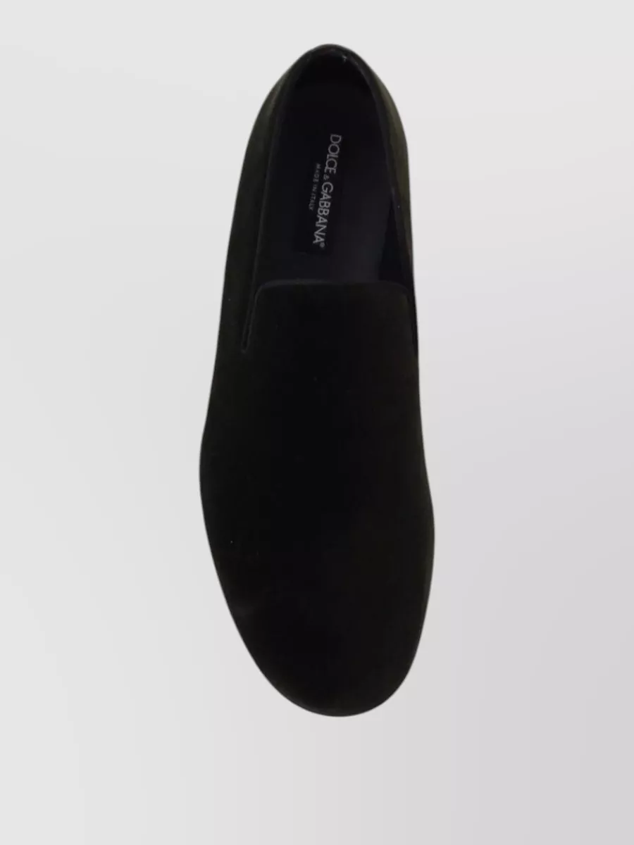 Dolce&Gabbana Velvet Slip-On Loafers