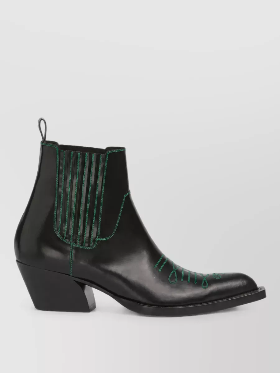 Marni Leather Cowboy Boots