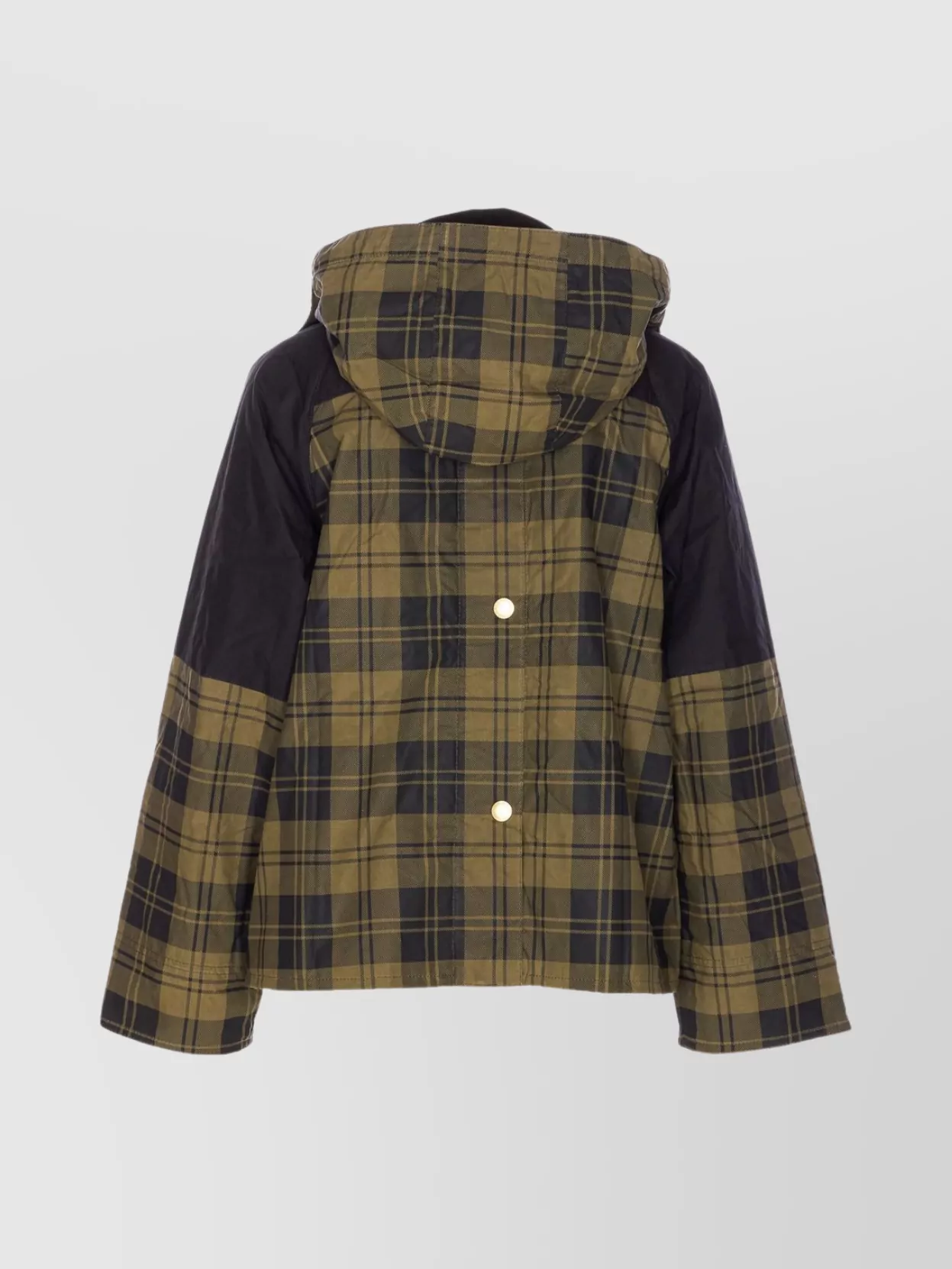 Barbour Elaine Tartan-check Zip-front Jacket In Brown