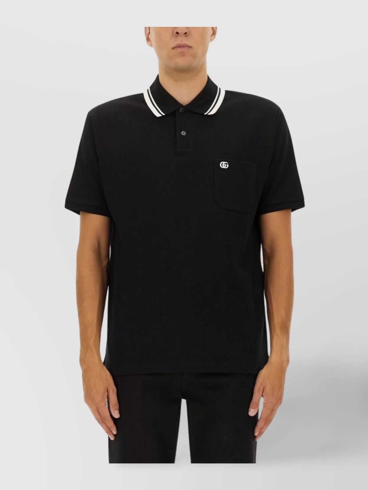Gucci Embroidered Polo Shirt Featuring Chest Pocket