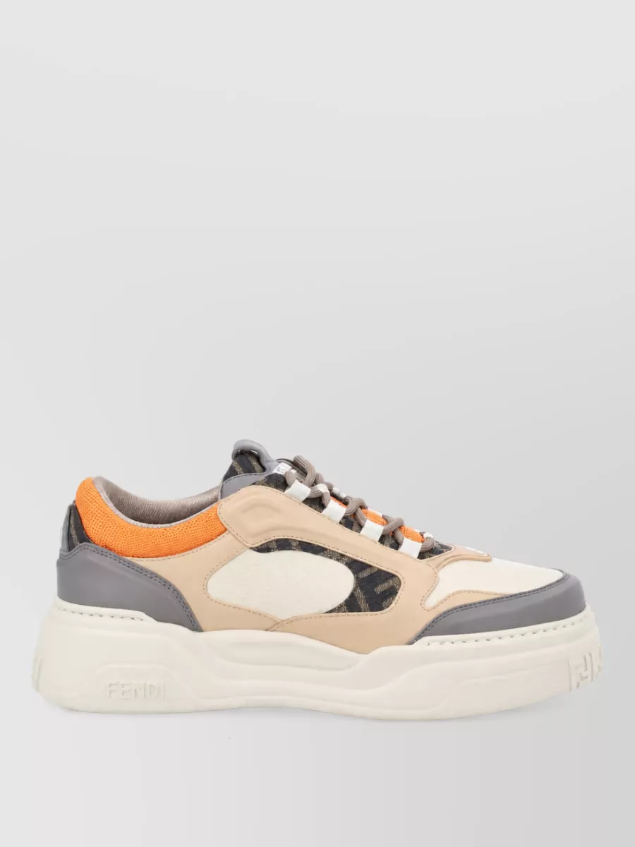 Fendi Leather Low-Top Sneakers